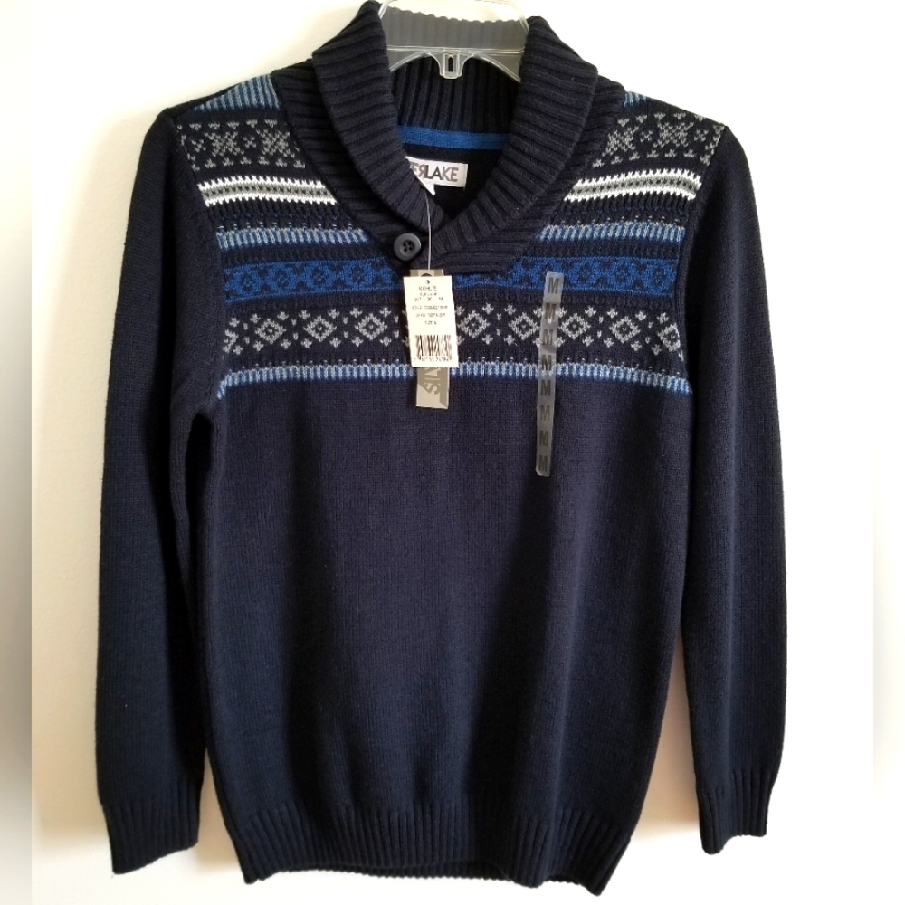 New Silverlake boys Navy Blue sweater Size M